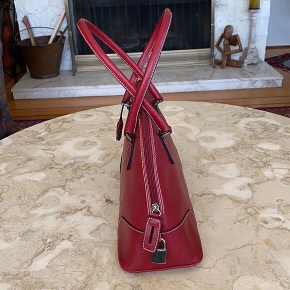 Faux Leather Alma Style Kelly Satchel Bag - Picture 5 of 10